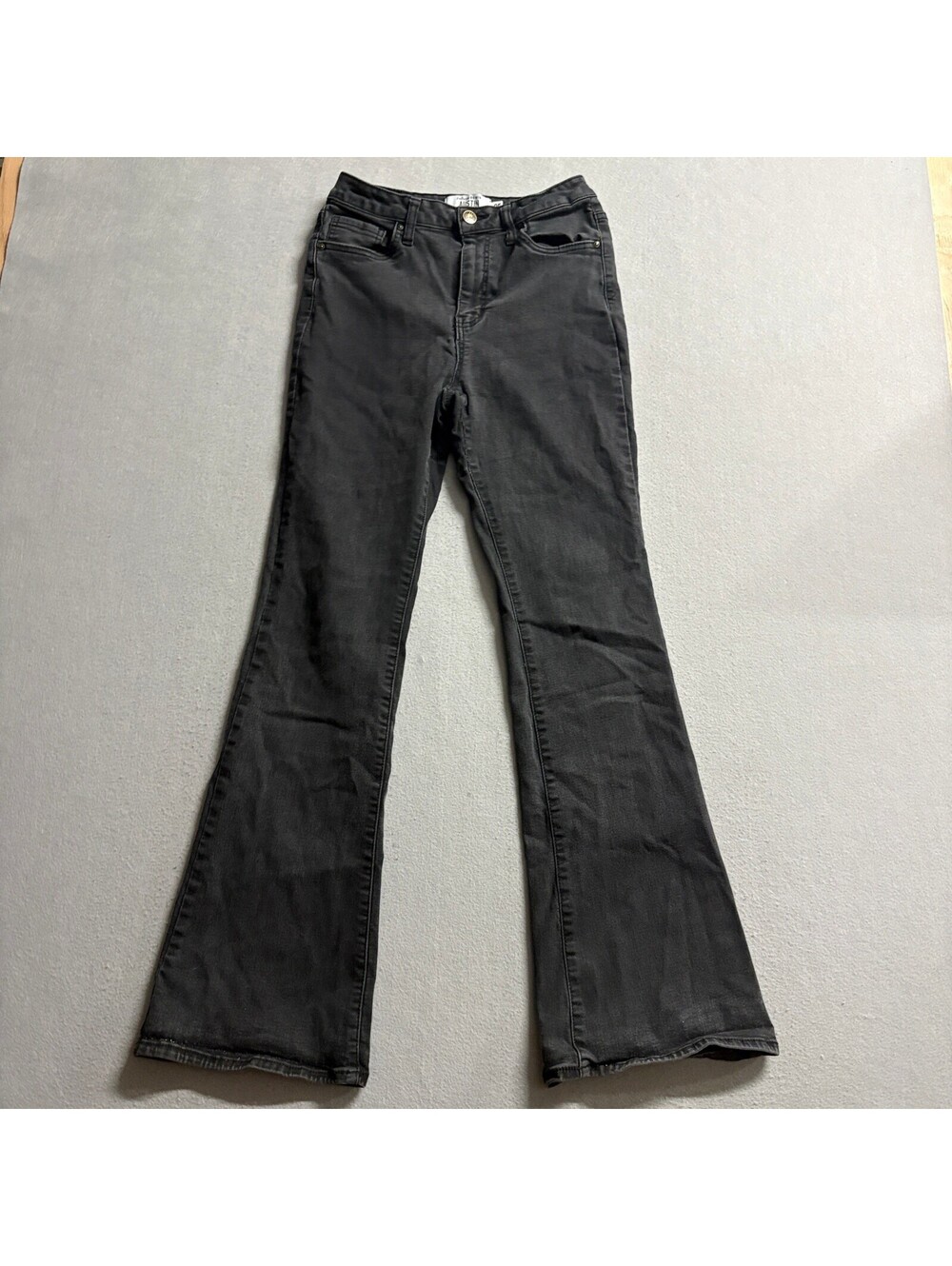 Refuge Denim Austin Flare Jeans Womens Size 5 Black High Rise Stretch Bell